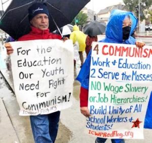 USA: Communist Relationships on School Worker Picket Lines