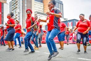 Gqeberha, South Africa:  Communists Plan Revolutionary Toyi Toyi Protest Dance
