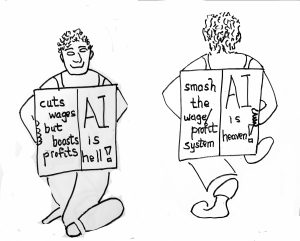 Angry Workers Laid Off by AI Must Fight for Communism