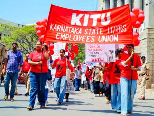 May Day in New Delhi, Bengaluru, and Chennai, India